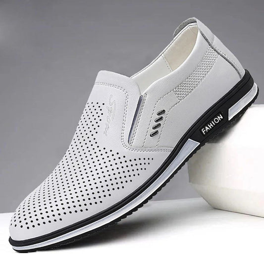 （Big Sale💥）2023 New Fashion Men's Mesh Leather Loafers