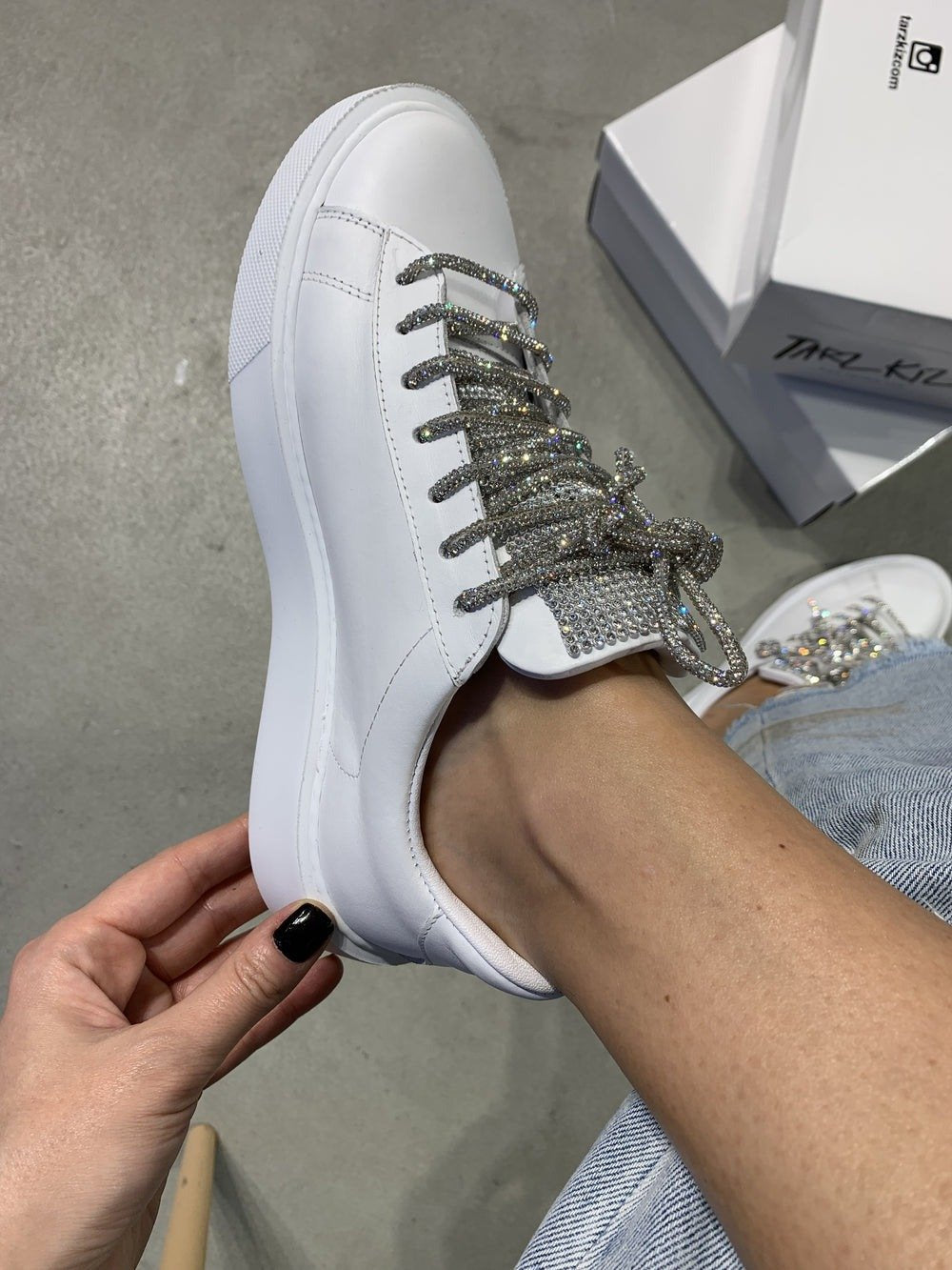 Public White Original Leather Sneakers