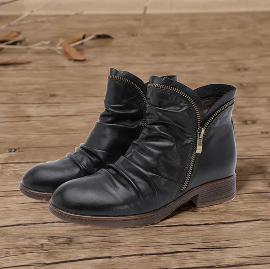 Women's Fashion Cosy Ankle Leather Boots(Buy 2 Free Shipping✈️)