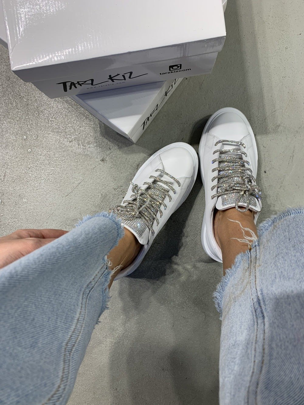 Public White Original Leather Sneakers