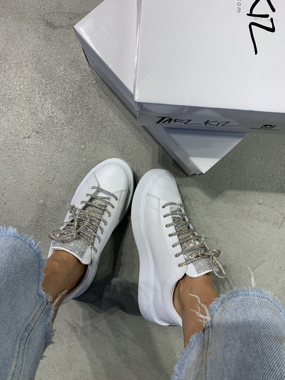 Public White Original Leather Sneakers