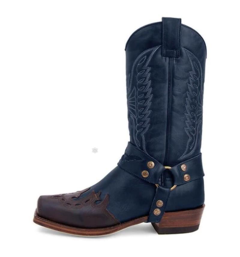Men's Buckle Cowboy Boots