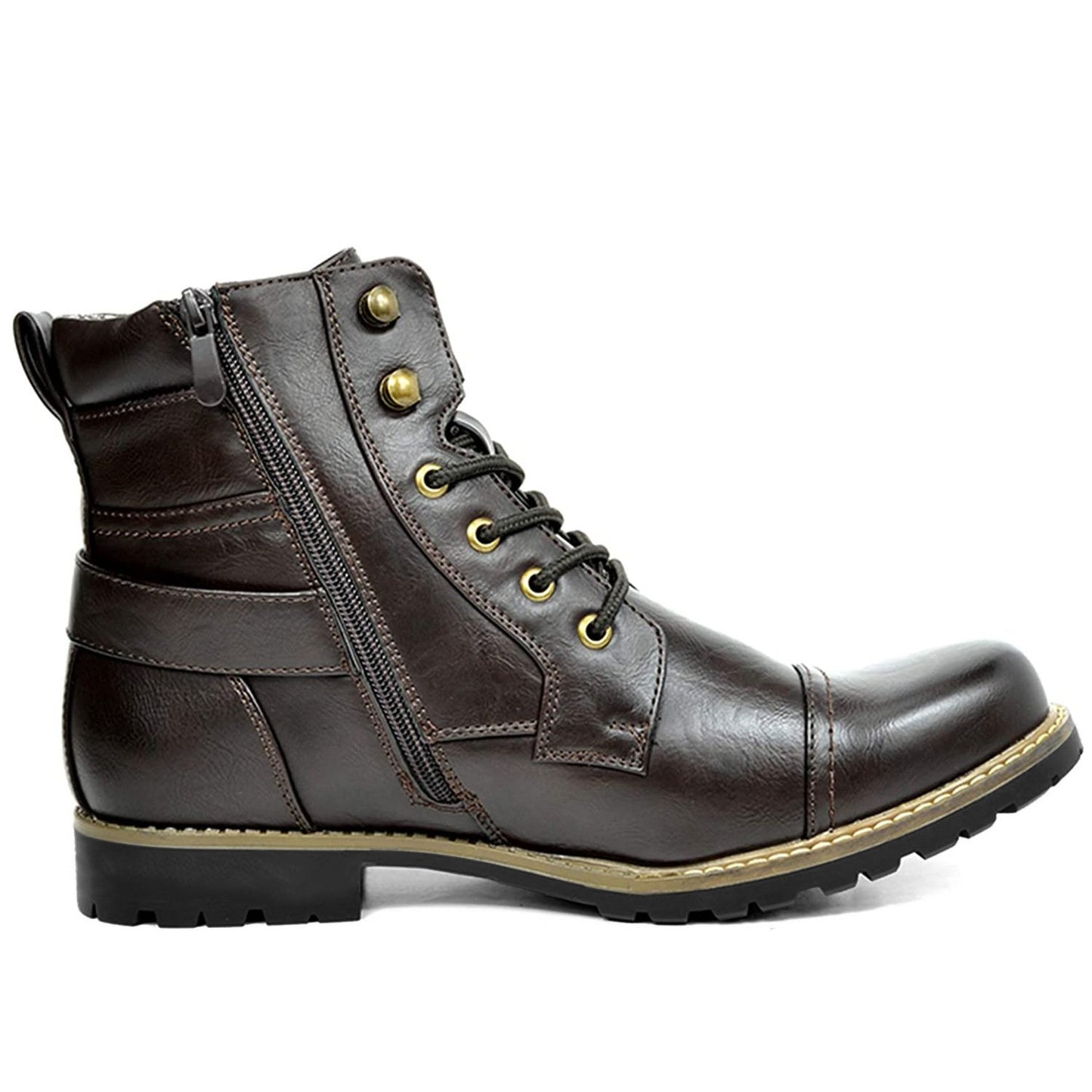（Big Sale💥）Men's Fashionable And Comfortable Genuine Leather Motorcycle Boots(Buy 2 Free Shipping✔️)