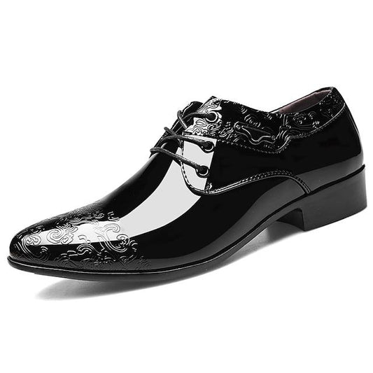 Men's Oxfords Loafers & Slip-Ons Dress Shoes Business British Wedding Daily Party & Evening Black Floral