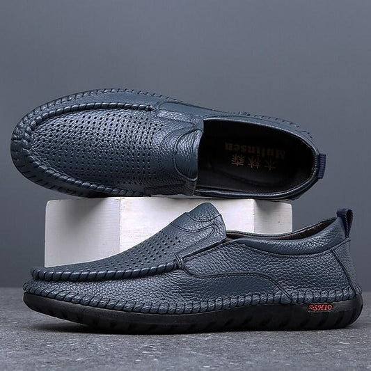 Casual Breathable Men's Leather Loafers